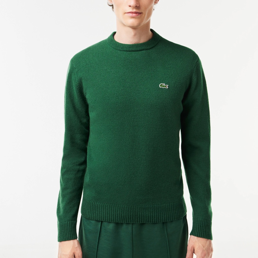 Lacoste Men's Crew Neck Wool Sweater